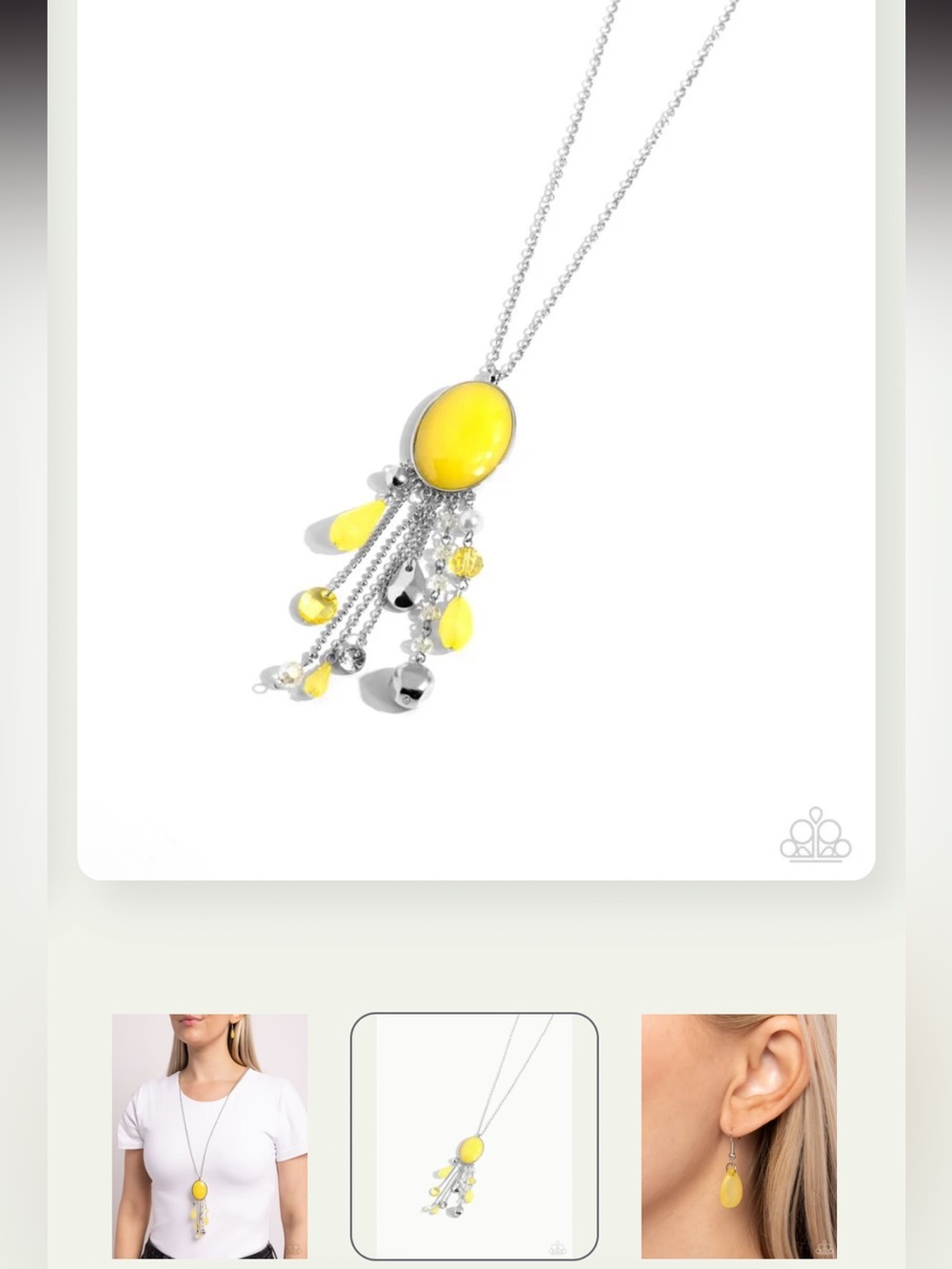 💛🌟💛 “WHIMSICAL WISHES” YELLOW NECKLACE WITH FREE EARRINGS ~ PAPARAZZI❗️ 💛🌟💛 - Picture 4 of 6